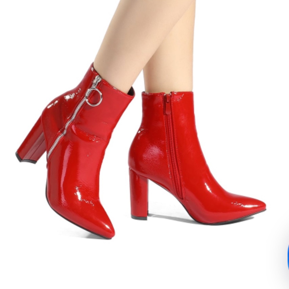 Dream Pairs chunky high-heel ankle boots